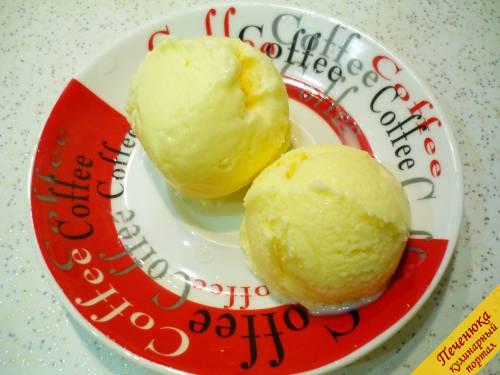 9) Домашнее мороженое со вкусом советского пломбира готово! Вкусно, как в детстве.